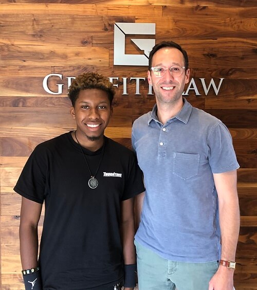 Attorney Chris Coyne with Ja 'Lon