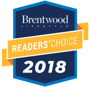 "Best law firm Readers Choice award by Brentwood Lifestyle Magazine"