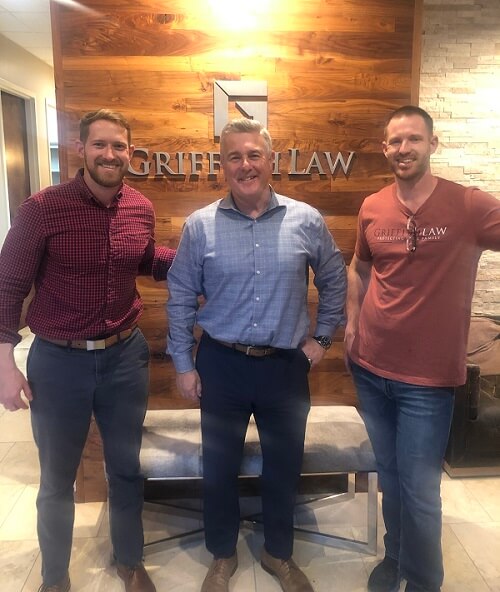 GriffithLaw team with our client Jackson