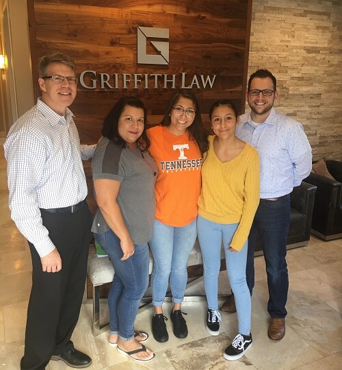 Attorneys John and Josh with the Estrada family
