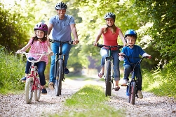 Cycling family in Nashville