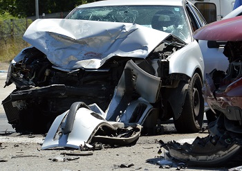 head-on collision accident scene in Nashville