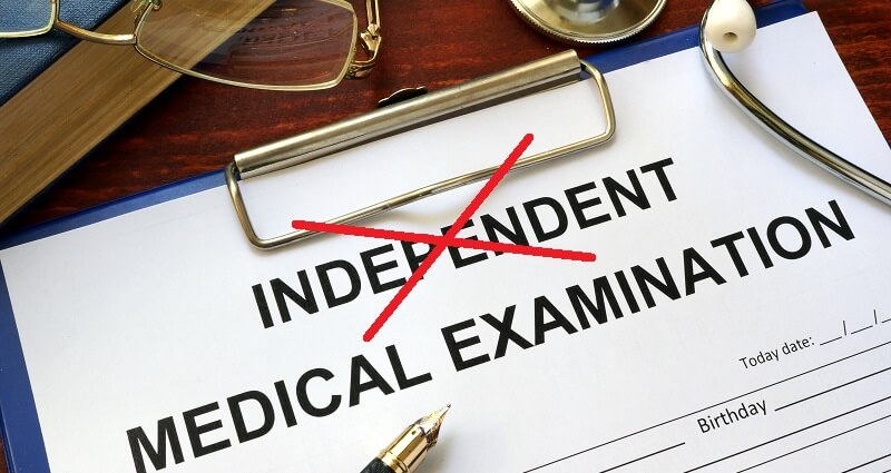Doctors Independent Medical Exam form