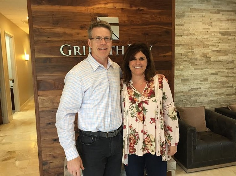 John and Jenna in the GriffithLaw office