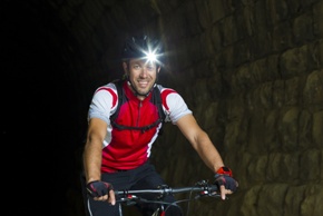 Riding a bike safely at night