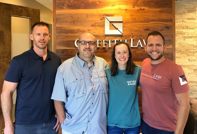 Our client Sarah with the GriffithLaw team