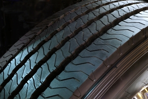 Dangerous truck tire treads