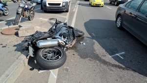 evidence following a motorcycle crash