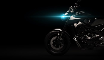 motorcycle in the dark