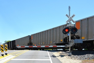vehicle crashes at railroad crossings