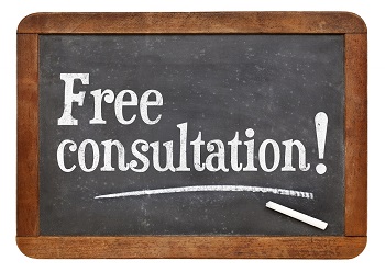 Free consultation chalkboard sign