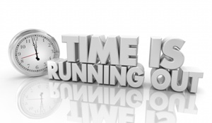time is running out clock 